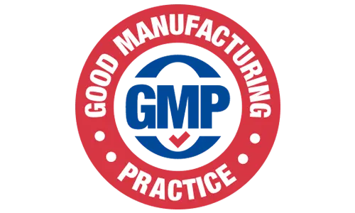 GlucoZenX GMP Certified manufacturing badge