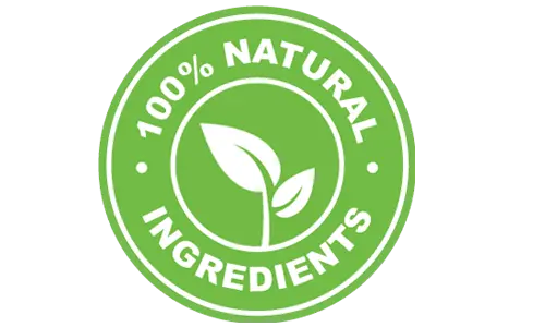 GlucoZenX 100% Natural ingredients badge