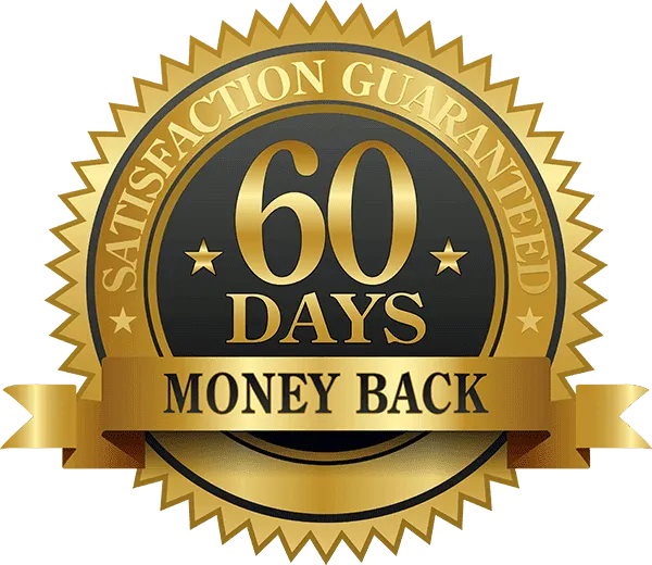 GlucoZenX 60-day money-back guarantee seal